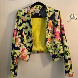 Ovi jacket green florals